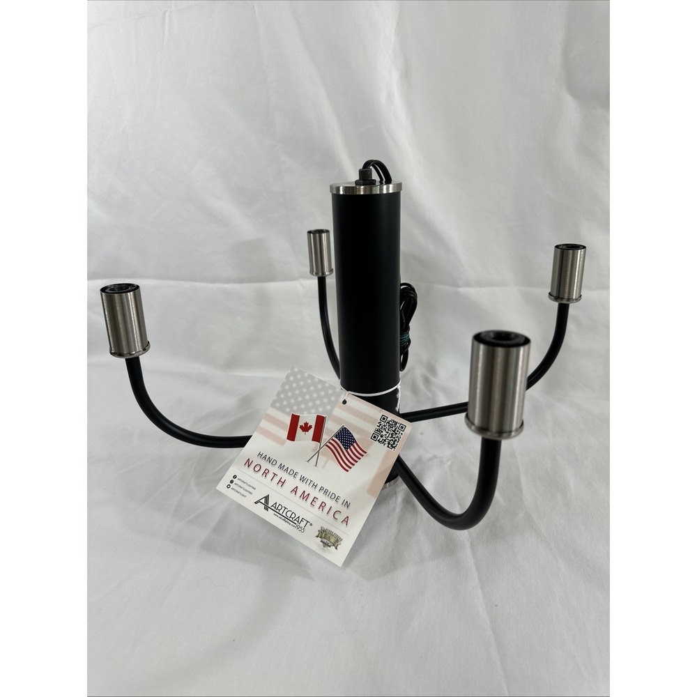 NEW Artcraft Lighting AC10624BN Verona Collection Flush Mount Brushed Nickel - Picture 5 of 6